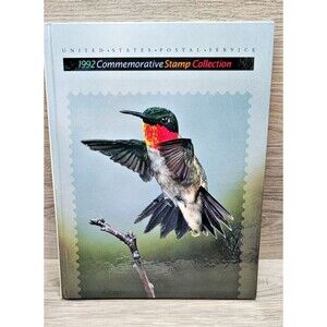 1992 USPS Commemorative Stamp Collection Album Mint Stamps Complete w/ Slipcase